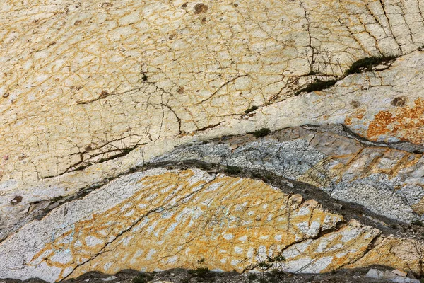 Poços Cimento Montanhas Xisto Textura Parede Pedra Grandes Rachaduras Pedra — Fotografia de Stock