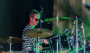 Odessa, Ukrayna - 16 Mart 2019: Rock konseri Queen tribute sho