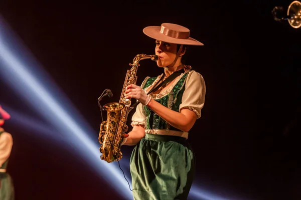 Odessa Ukraine Mars 2019 Spectacle Musical Lumineux Freedom Jazz Belle — Photo