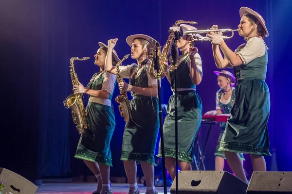 Odessa Ukraine März 2019 Helle Musikshow Freedom Jazz Schöne Weibliche — Stockfoto