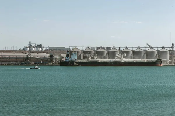 Odessa Ukraine Mars 2019 Vue Aérienne Entrepôt Maritime Panoramique Porte — Photo