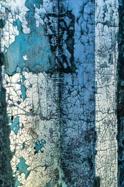 Vintage ahşap arka plan doku ahşap yıpranmış rustik duvar soyulması boya ile boyanmış. Kopya eski ahşap doku için boş alanı. Boya ile lots-in küçük çatlaklar, Soyut doku kırık