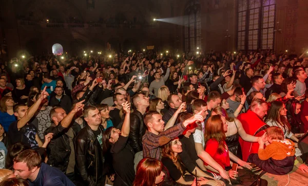 Odessa Ucrania Marzo 2019 Los Espectadores Auditorio Sala Conciertos Conocen — Foto de Stock