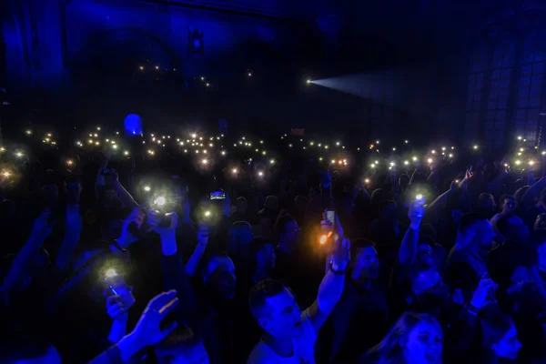 Odessa Ukraine March 2019 Viewers Auditorium Concert Hall Emotionally Meet — Stock Photo, Image
