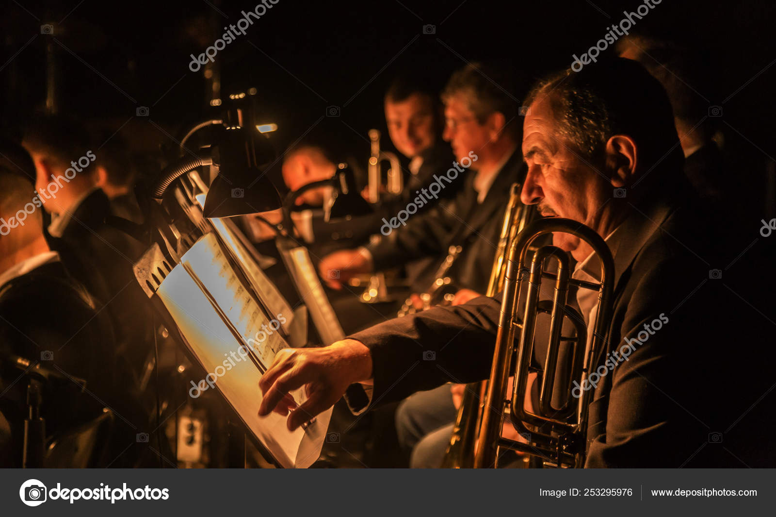 Odessa Ukraine March 2019 Symphony Orchestra Concert Theater Stage.