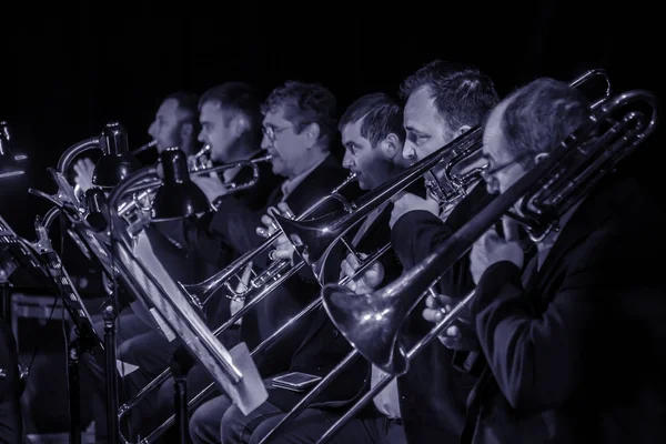 Odessa Ukraine March 2019 Symphony Orchestra Concert Theater Stage Musicians — Stock Photo, Image