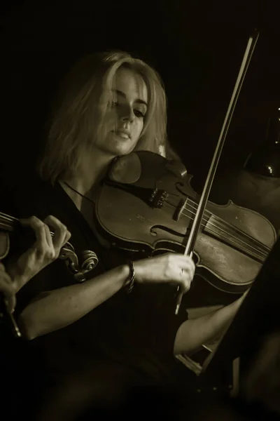 Odessa Ukraine March 2019 Symphony Orchestra Concert Theater Stage Musicians — Stock Photo, Image