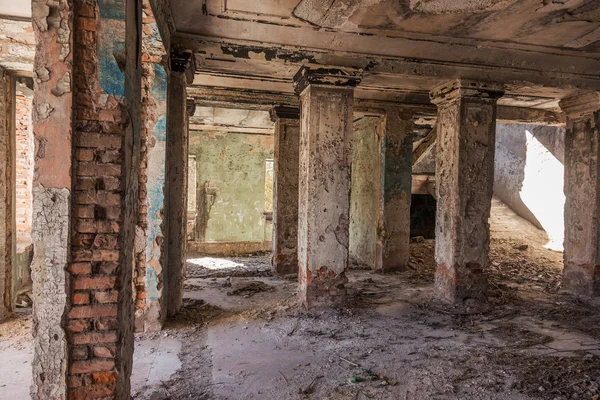 Mystical Interior Ruins Abandoned Ruined Building House Culture Theater Ussr Stock Image