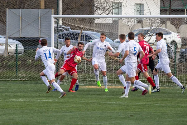 Oděssa Ukrajina Března 2019 První Liga Balkánu Oděssa Miner Napjaté — Stock fotografie