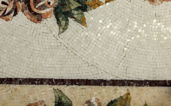 Detalhe de um belo painel de mosaico de mármore. Interior de mármore mosai — Fotografia de Stock