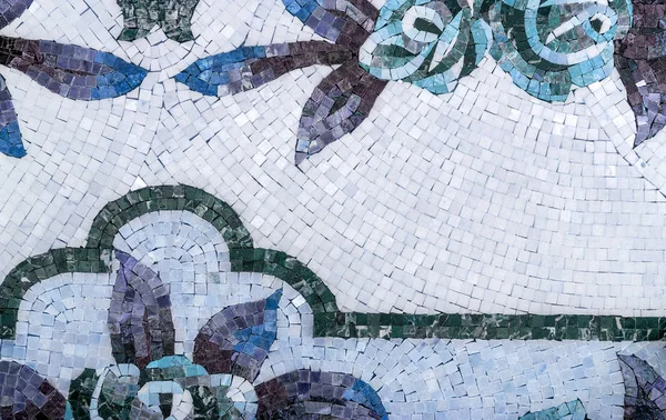 Részletek egy gyönyörű Márvány mozaik panel. Belső márvány mosai — Stock Fotó