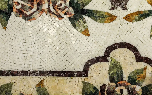 Bir güzel Mermer Mozaik panel detay. İç mermer mosai — Stok fotoğraf