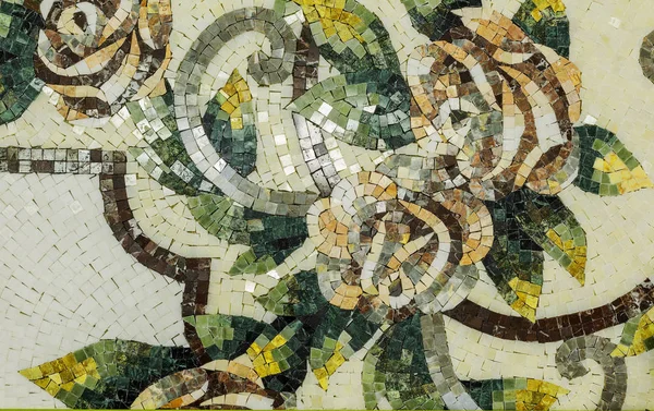 Részletek Egy Gyönyörű Márvány Mozaik Panel Belső Márvány Mozaik Egy — Stock Fotó