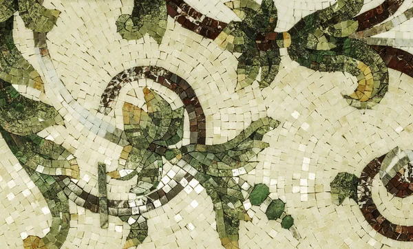 Márvány mozaikpadlólap háttér. A márvány mozaikok panel. Szelektív foc — Stock Fotó