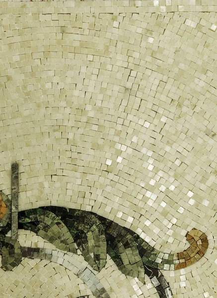 Marmormosaik Hintergrund. Panel von Marmormosaiken. Selektiver Fokus. ein mehrfarbiges Bild, das durch Stücke aus mehrfarbigem Marmor entsteht — Stockbild Marmormosaik Hintergrund. Panel von Marmormosaiken. Selektiver Fokus — Stockfoto