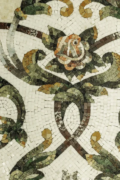 Мармуровий мозаїчний фон. Панель з мармурової мозаїки. Вибірковий фокус — стокове фото