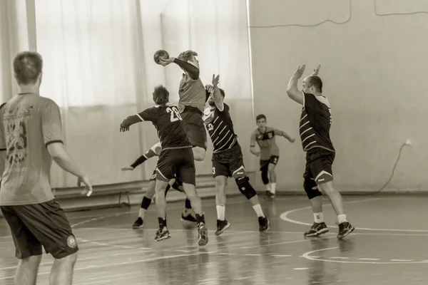 ODESSA, UCRÂNIA - 3 de abril de 2019: Torneio regional de handebol masculino — Fotografia de Stock