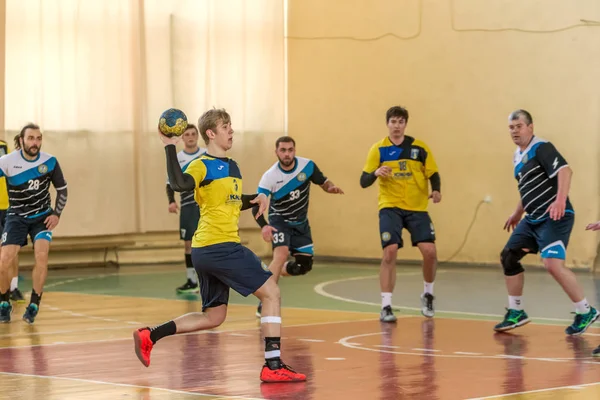 ODESSA, UKRAINE - 3 avril 2019 : Tournoi régional de handball masculin — Photo