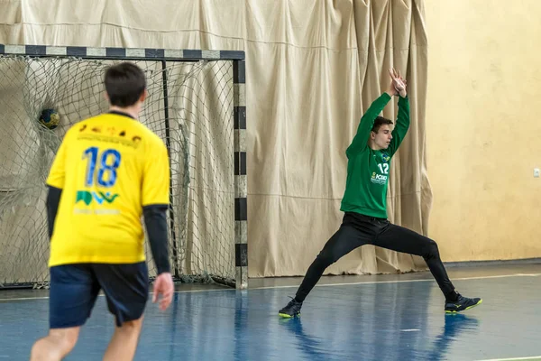 Odessa, Ukraina-3 kwietnia 2019: regionalna piłka ręczna dla mężczyzn wyś — Zdjęcie stockowe