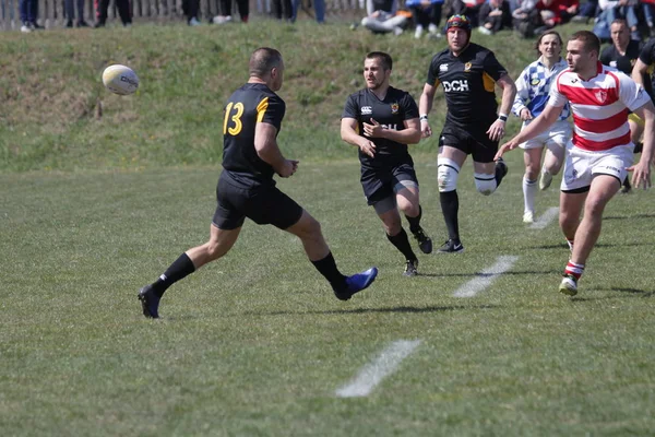 Odessa Ukraina April 2019 Landslag Credo Odessa Olympic Kharkov Rugby — Stockfoto