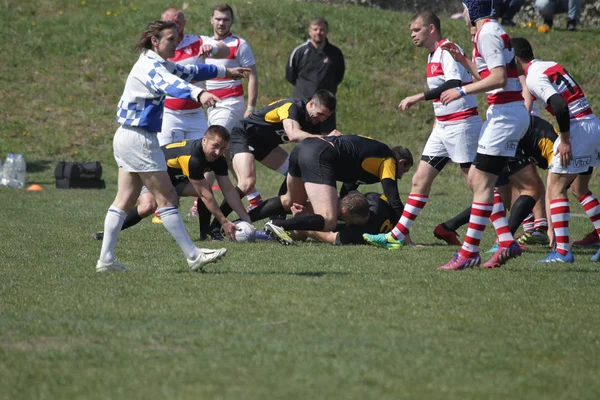 Odessa Ucrania Abril 2019 Selección Nacional Credo Odessa Campeonato Rugby —  Fotos de Stock