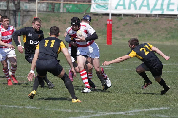 Odessa Ukraina Kwietnia 2019 Reprezentacja Credo Odessa Olympic Kharkov Rugby — Zdjęcie stockowe