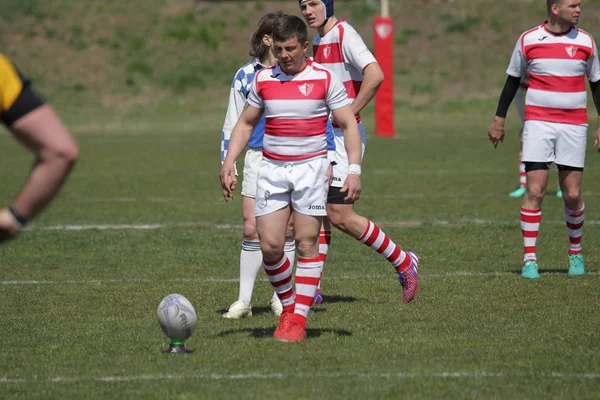 Odessa Ucrania Abril 2019 Selección Nacional Credo Odessa Campeonato Rugby —  Fotos de Stock