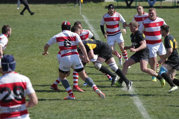 Odessa Ucrania Abril 2019 Selección Nacional Credo Odessa Campeonato Rugby —  Fotos de Stock