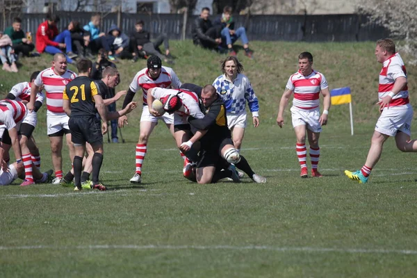 Odessa Ucrania Abril 2019 Selección Nacional Credo Odessa Campeonato Rugby —  Fotos de Stock