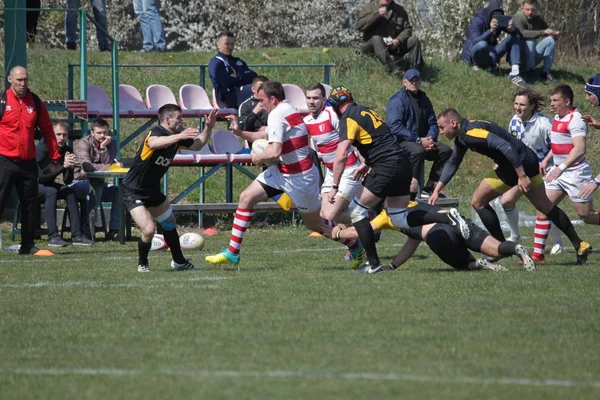 Odessa Ucrania Abril 2019 Selección Nacional Credo Odessa Campeonato Rugby —  Fotos de Stock