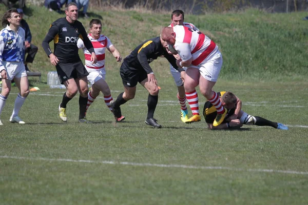 Odessa Ukraina April 2019 Landslag Credo Odessa Olympic Kharkov Rugby — Stockfoto