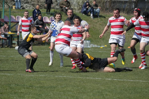 Odessa Ucrania Abril 2019 Selección Nacional Credo Odessa Campeonato Rugby —  Fotos de Stock