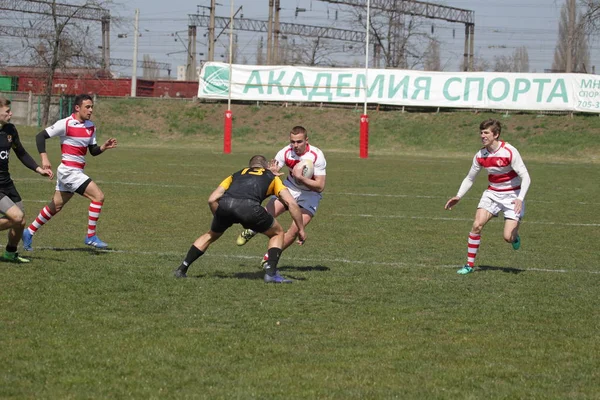 Odessa Ucrania Abril 2019 Selección Nacional Credo Odessa Campeonato Rugby —  Fotos de Stock