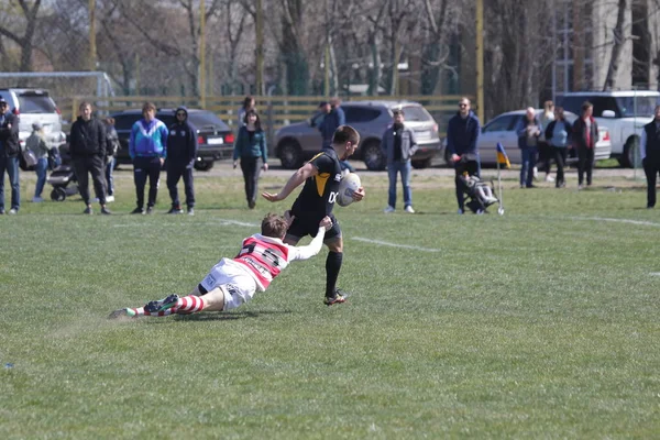 Odessa Ukraine Avril 2019 Équipe Nationale Credo Odessa Championnat Rugby — Photo