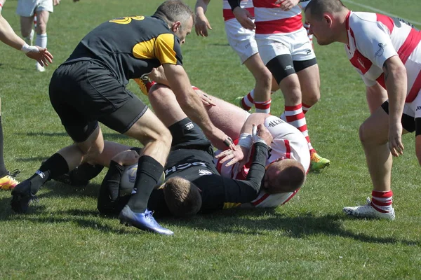 Odessa Ucrania Abril 2019 Selección Nacional Credo Odessa Campeonato Rugby — Foto de Stock