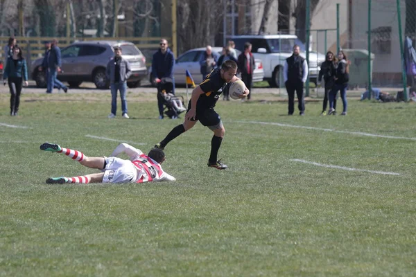 Odessa Ukraina April 2019 Landslag Credo Odessa Olympic Kharkov Rugby — Stockfoto