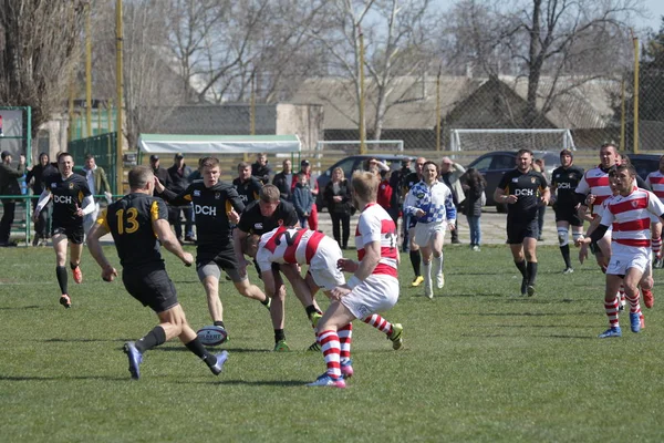 Odessa Ukraina April 2019 Landslag Credo Odessa Olympic Kharkov Rugby — Stockfoto