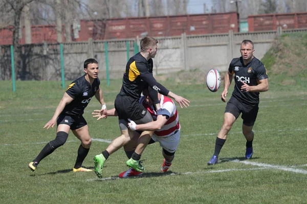 Odessa Ucrania Abril 2019 Selección Nacional Credo Odessa Campeonato Rugby —  Fotos de Stock