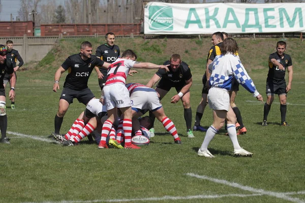 Odessa Ucrania Abril 2019 Selección Nacional Credo Odessa Campeonato Rugby —  Fotos de Stock