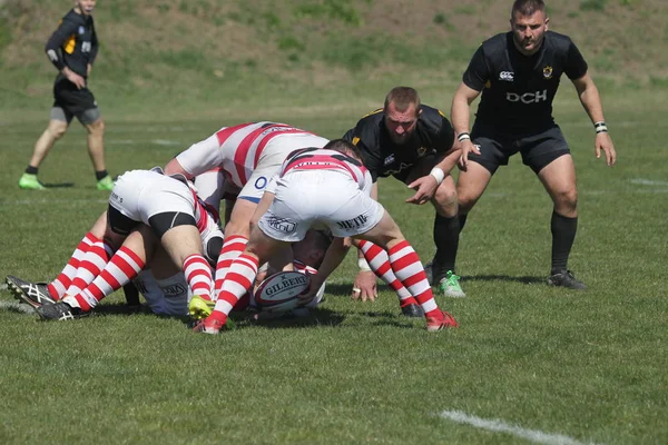 Odessa Ukraina Kwietnia 2019 Reprezentacja Credo Odessa Olympic Kharkov Rugby — Zdjęcie stockowe