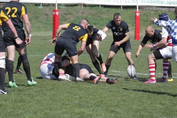 Odessa Ukraine Avril 2019 Équipe Nationale Credo Odessa Championnat Rugby — Photo