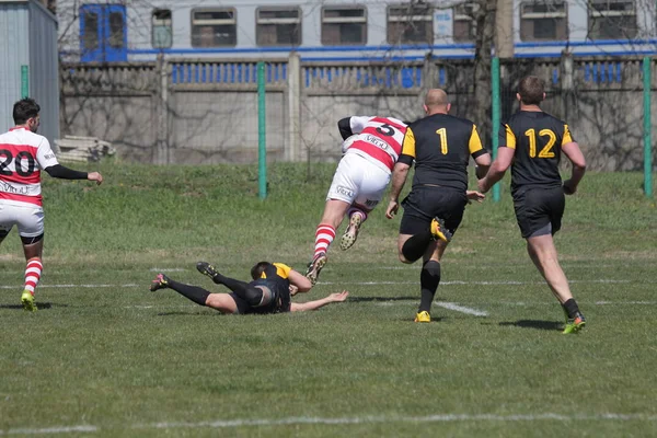 Odessa Ucraina Aprile 2019 Nazionale Credo Odessa Olympic Kharkov Rugby — Foto Stock