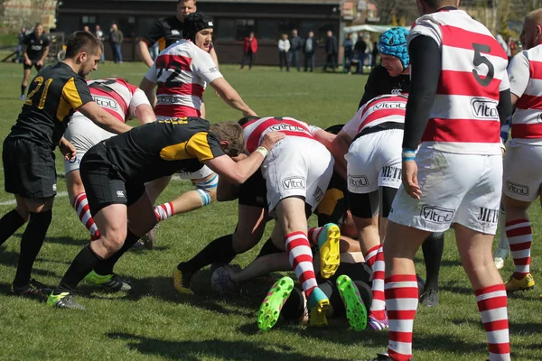 Odessa Ucrania Abril 2019 Selección Nacional Credo Odessa Campeonato Rugby —  Fotos de Stock