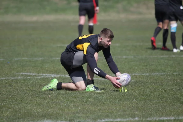 Odessa Ukraine Avril 2019 Équipe Nationale Credo Odessa Championnat Rugby — Photo