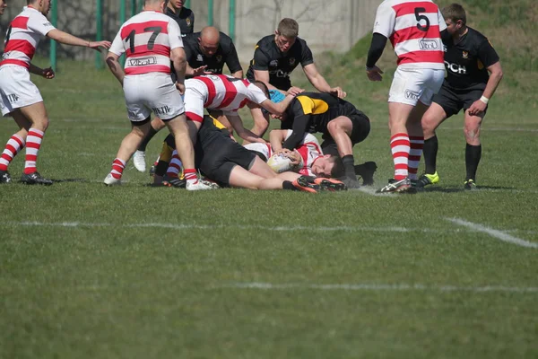 Odessa Ukraina April 2019 Landslag Credo Odessa Olympic Kharkov Rugby — Stockfoto