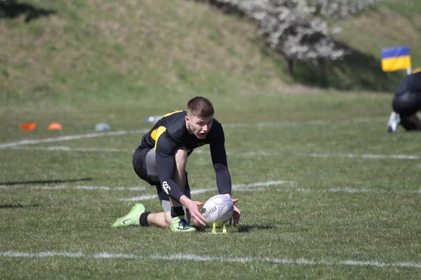 Odessa Ucrania Abril 2019 Selección Nacional Credo Odessa Campeonato Rugby —  Fotos de Stock