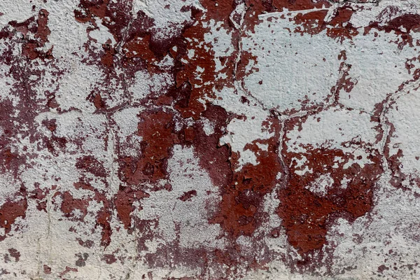 Empty Old Art Texture Plaster Brick Wall Painted Bad Scratched — Stock Photo, Image