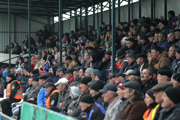 Odessa Ukrajna Április 2019 Nagy Tömeg Nézők Standok Stadion Mérkőzés — Stock Fotó