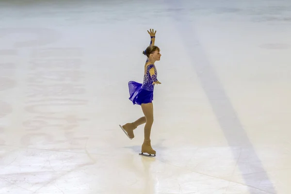 Odessa Ucrania Abr 2019 Niños Pequeños Patinando Arena Hielo Del — Foto de Stock