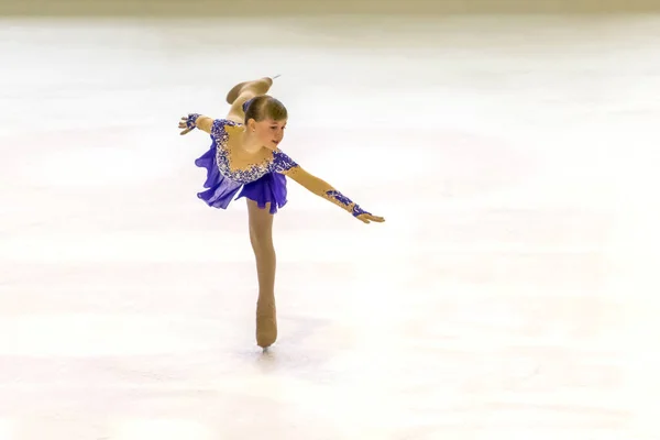 Odessa Ukraine Apr 2019 Young Children Figure Skating Ice Arena — Stock Photo, Image